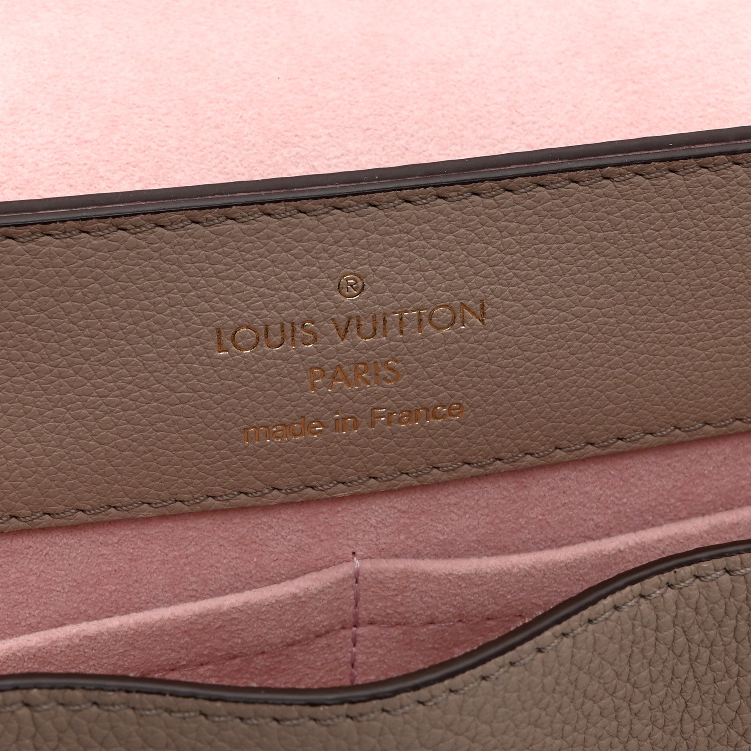 Louis Vuitton Soft Calfskin Lockme Ever MM Greige