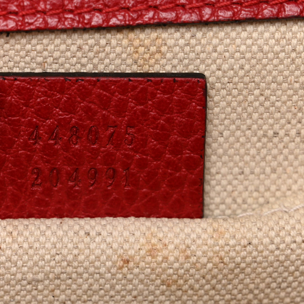 Gucci Dollar Calfskin Crystal Web Medium Dionysus Bamboo Top Handle Bag Hibiscus Red Black Diamond