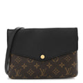 Louis Vuitton Monogram Twice Pochette Black