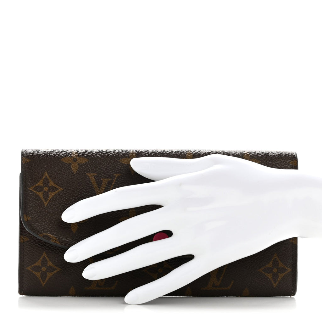 Louis Vuitton Monogram Emilie Wallet Fuchsia
