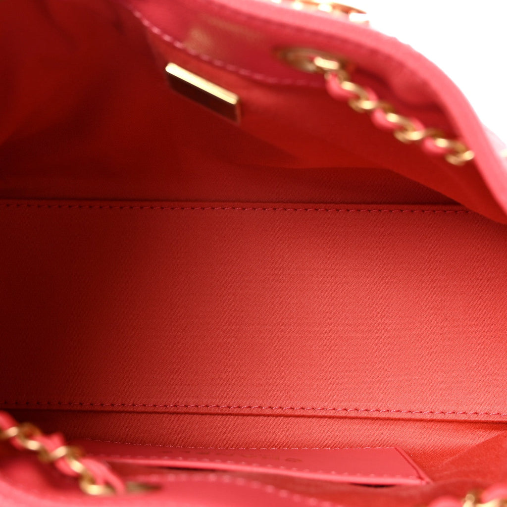 Chanel Caviar Quilted Mini Chanel 25 Handbag Coral
