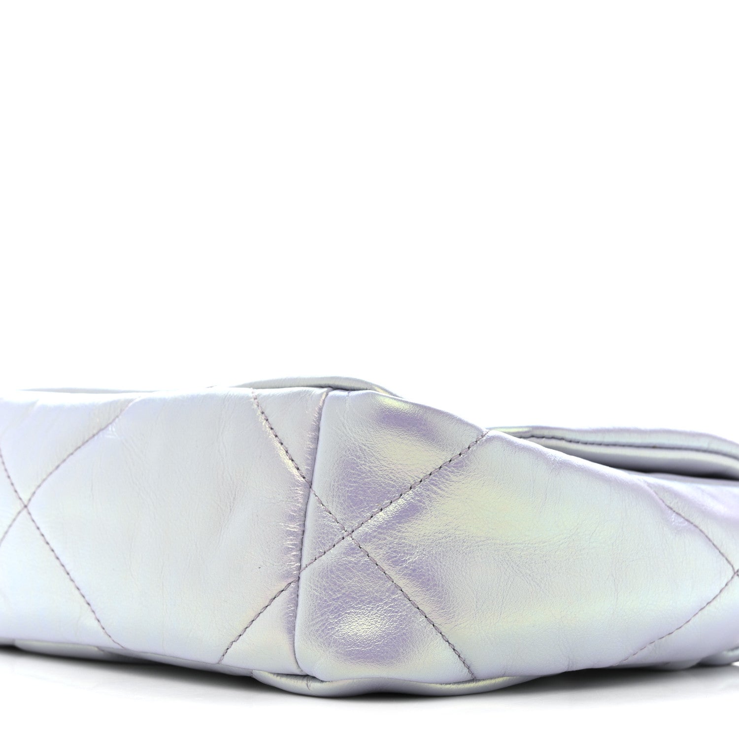 Chanel Iridescent Calfskin Quilted Medium Chanel 19 Flap Light Purple Blue