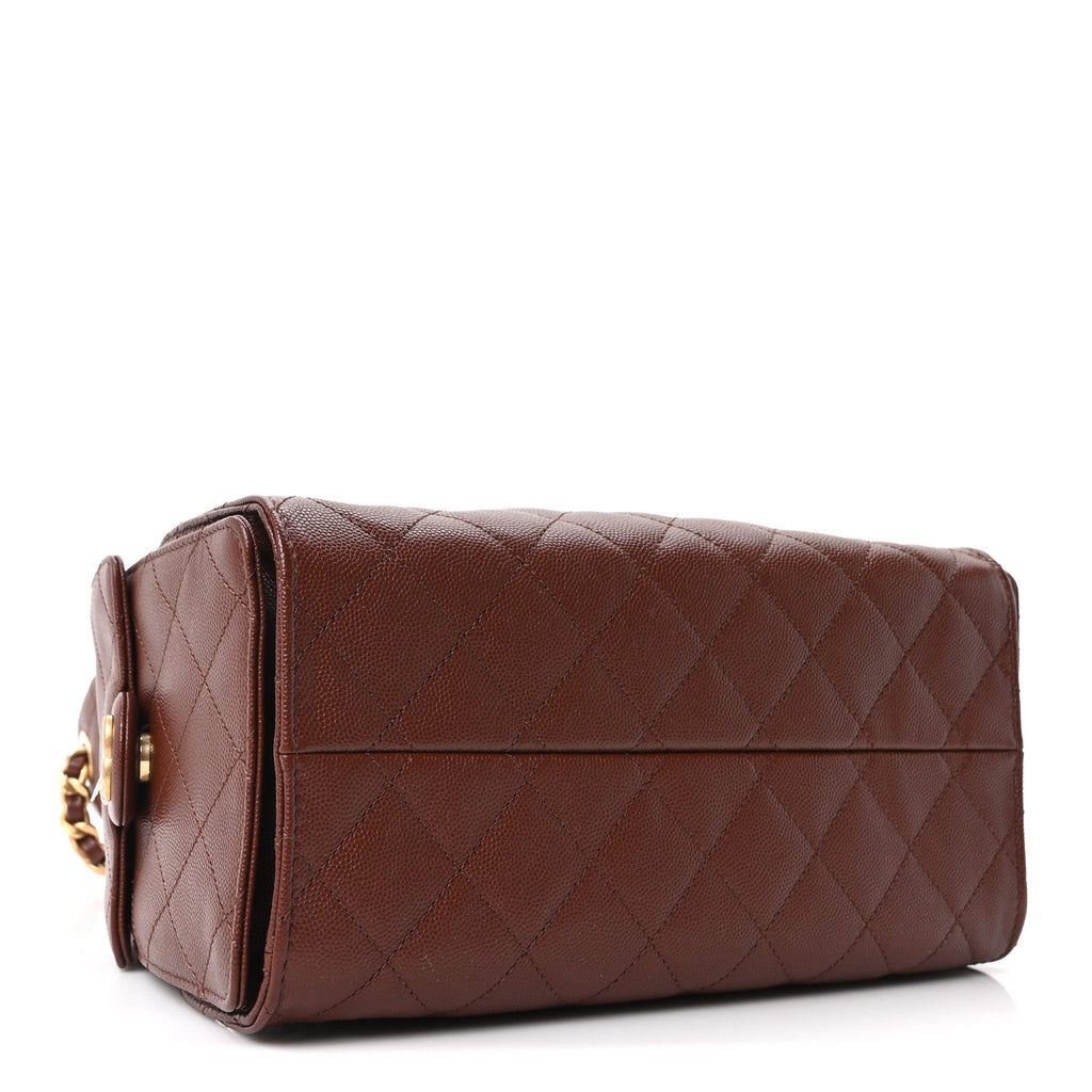 Chanel Caviar Quilted Small Chanel 25 Handbag Brown