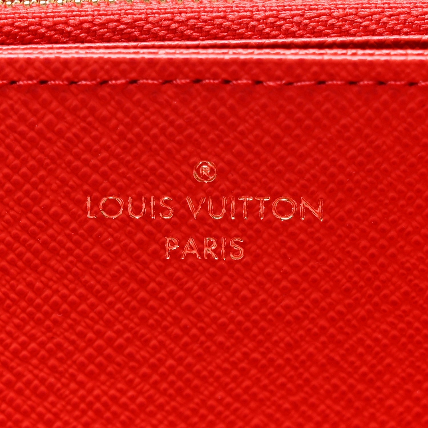Louis Vuitton Monogram Zippy Wallet Coquelicot