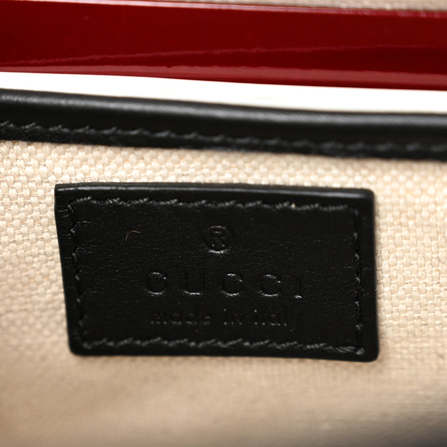 Gucci GG Supreme Monogram Horsebit 1955 Soft Small Shoulder Bag Beige Black