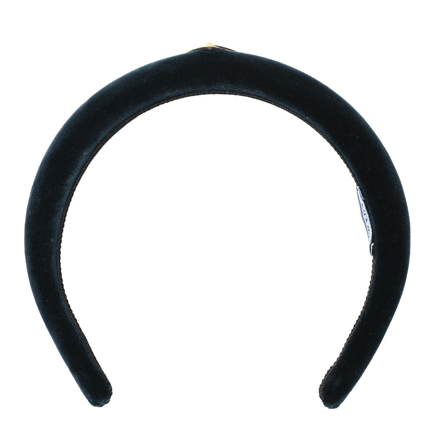 Prada Velvet Headband Petrolio