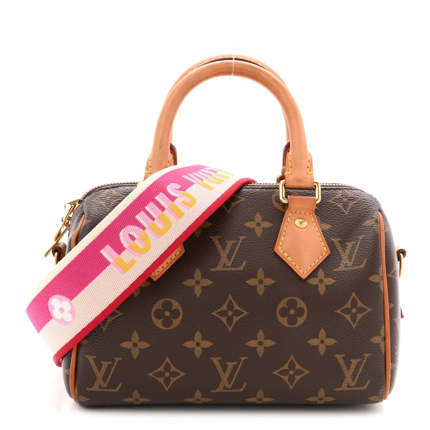 Louis Vuitton Monogram Speedy Bandouliere 20 Fuchsia