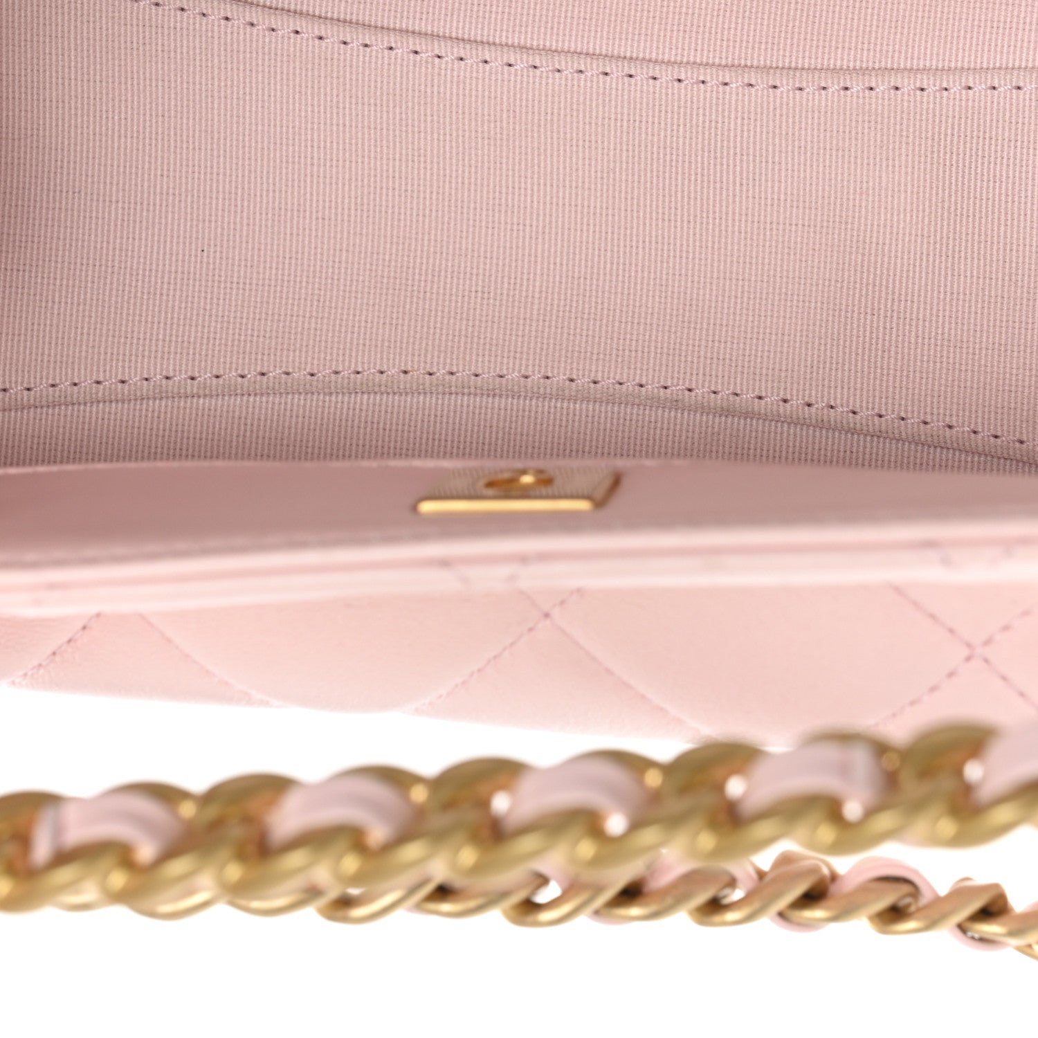 Chanel Shiny Lambskin Small Shopping Bag Light Pink