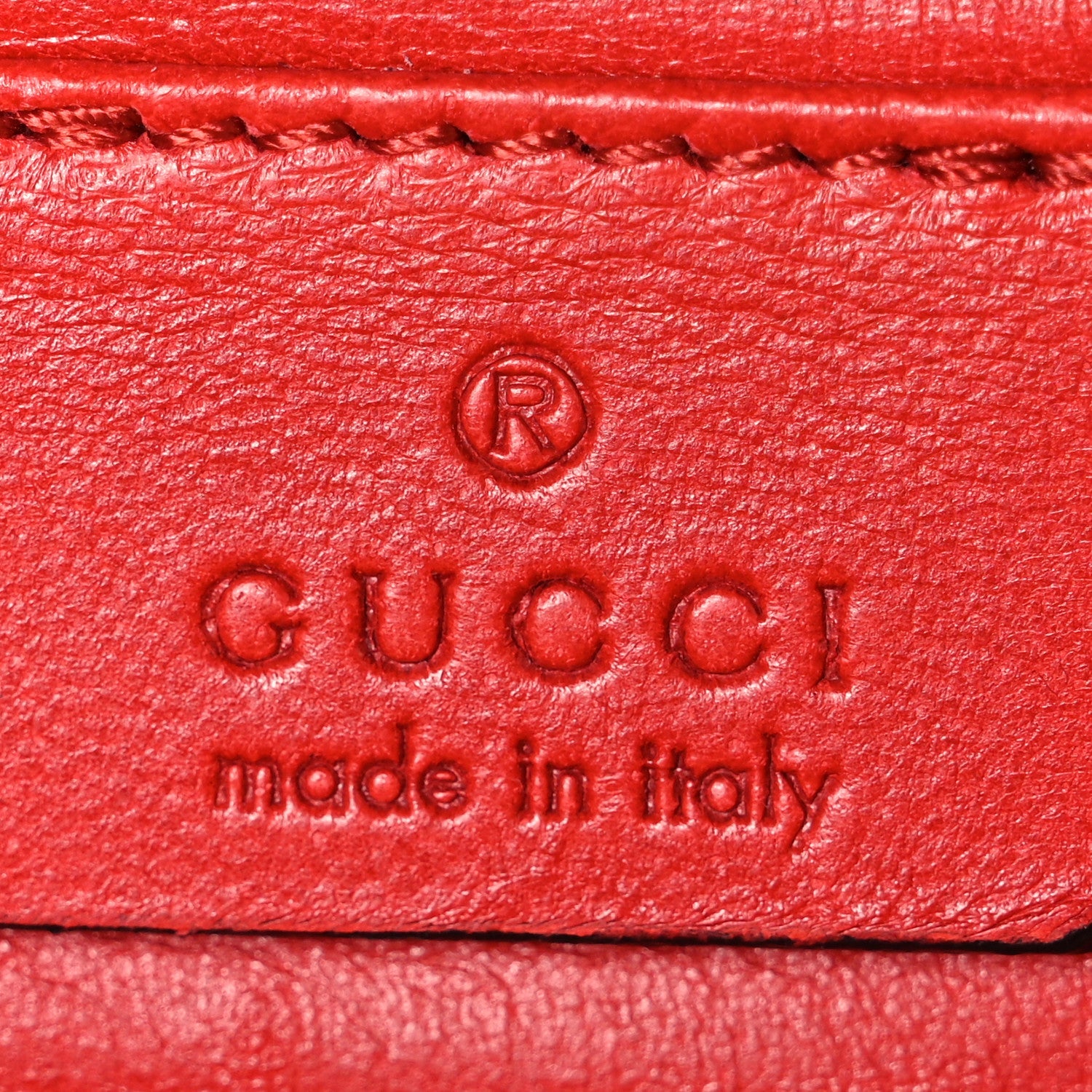 Gucci Patent Microguccissima Small Broadway Clutch Red
