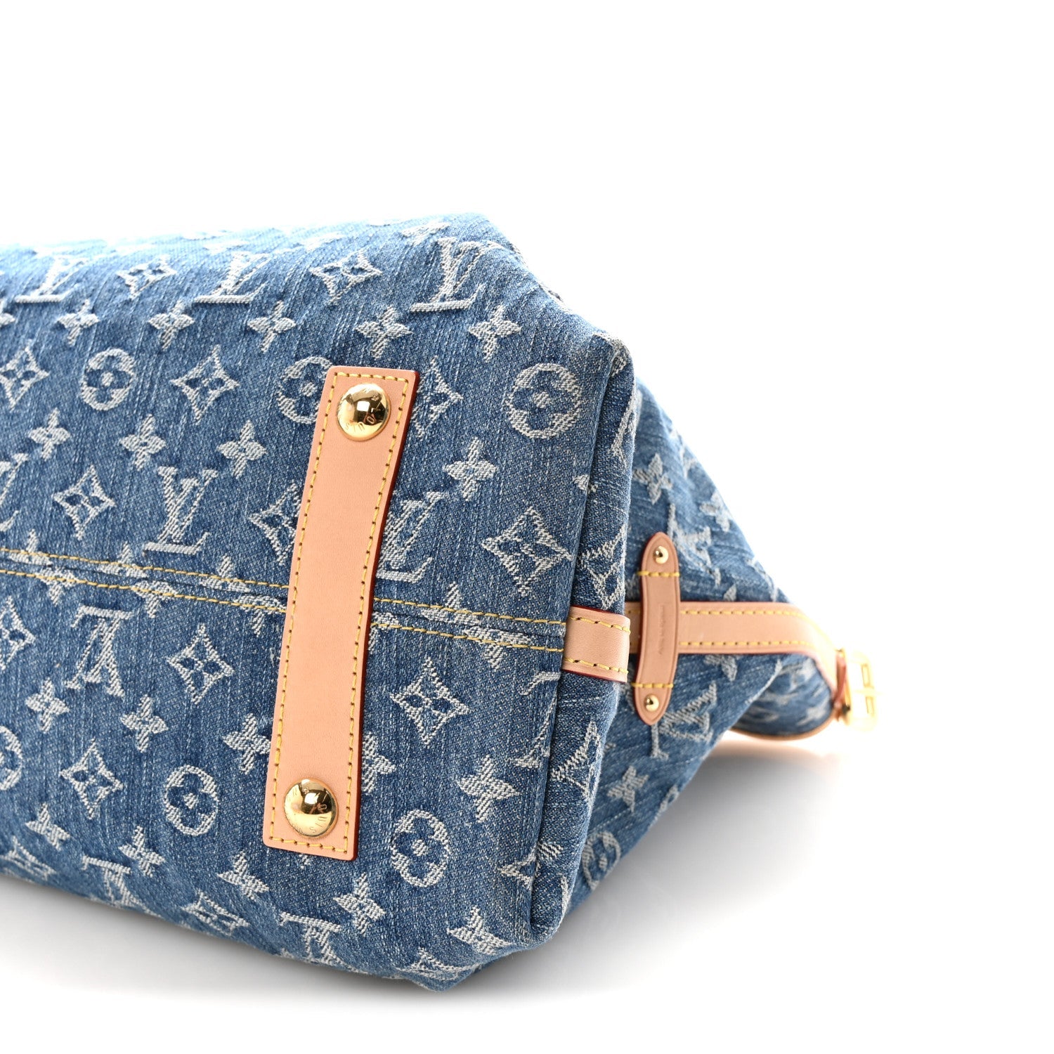 Louis Vuitton Monogram Denim CarryAll MM Blue