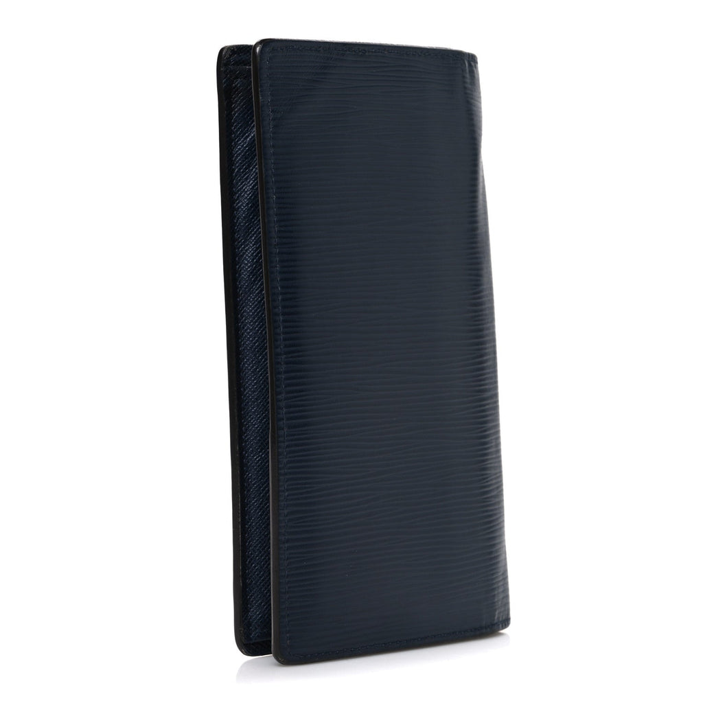 Louis Vuitton Epi Brazza Wallet Blue Marine