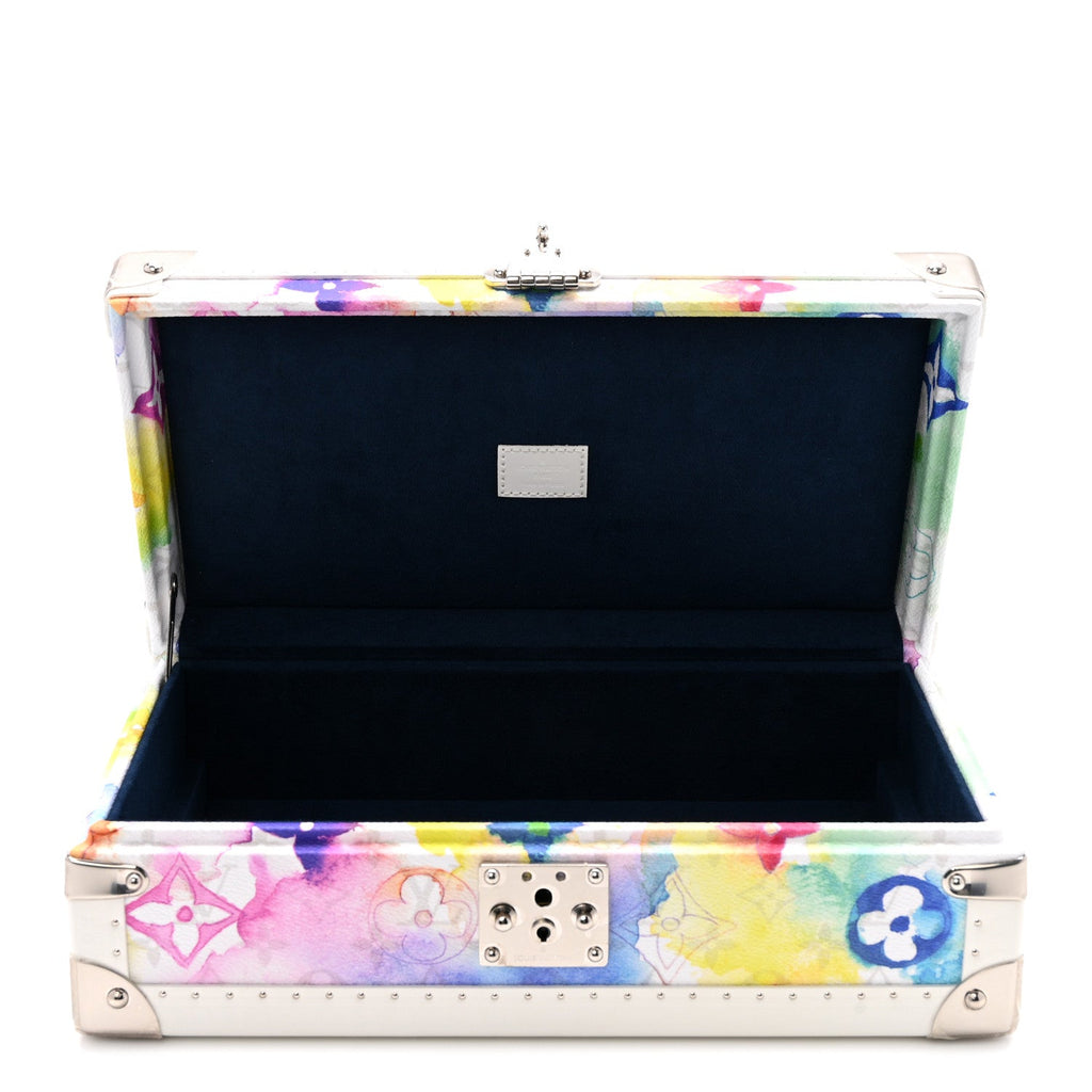Louis Vuitton Monogram Watercolor Coffret 8 Watch Case Multicolor