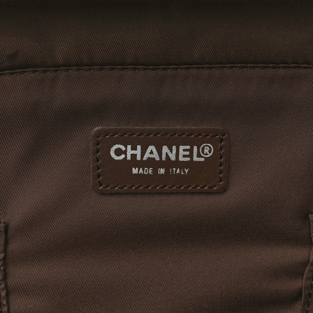 Chanel Nylon Travel Laptop Briefcase Khaki