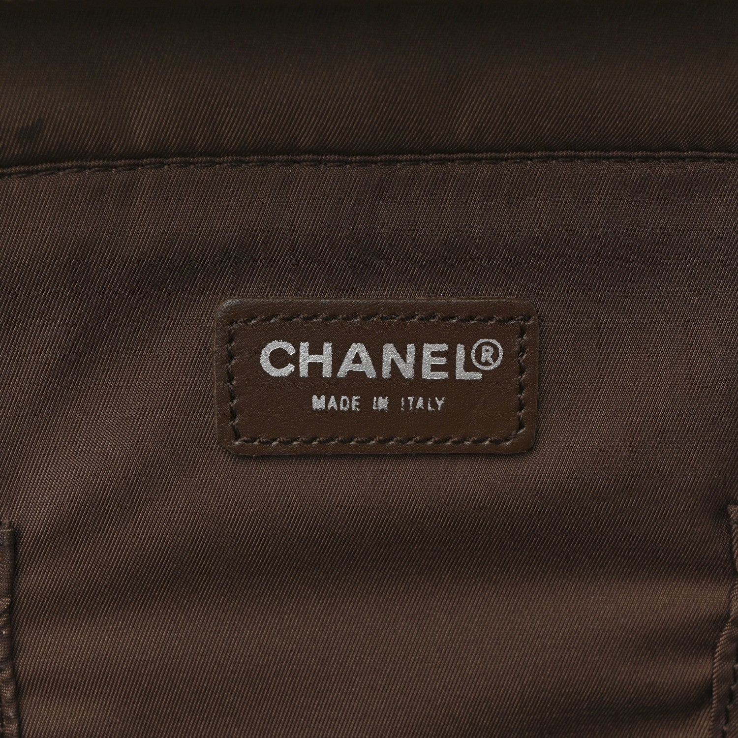 Chanel Nylon Travel Laptop Briefcase Khaki
