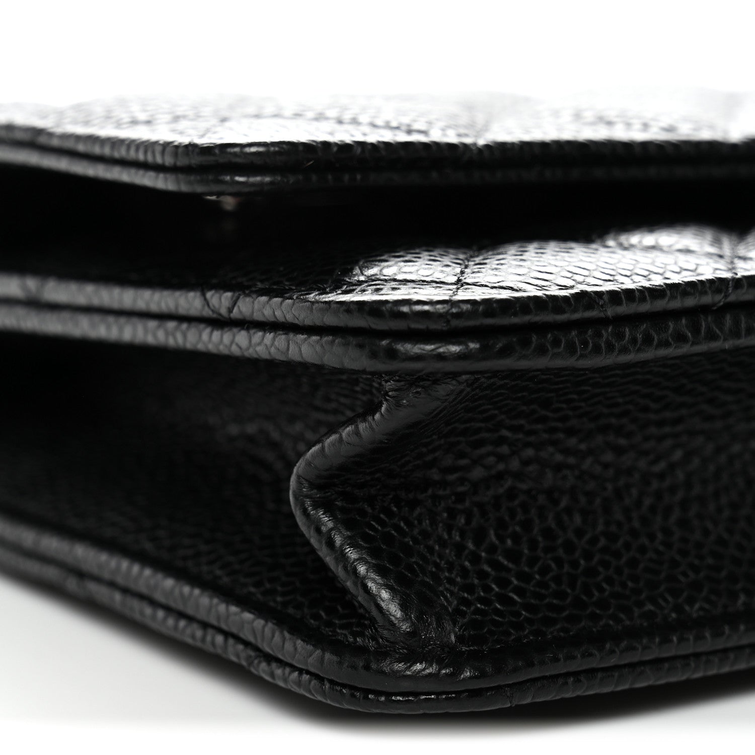 Chanel Caviar Quilted Wallet on Chain WOC Black