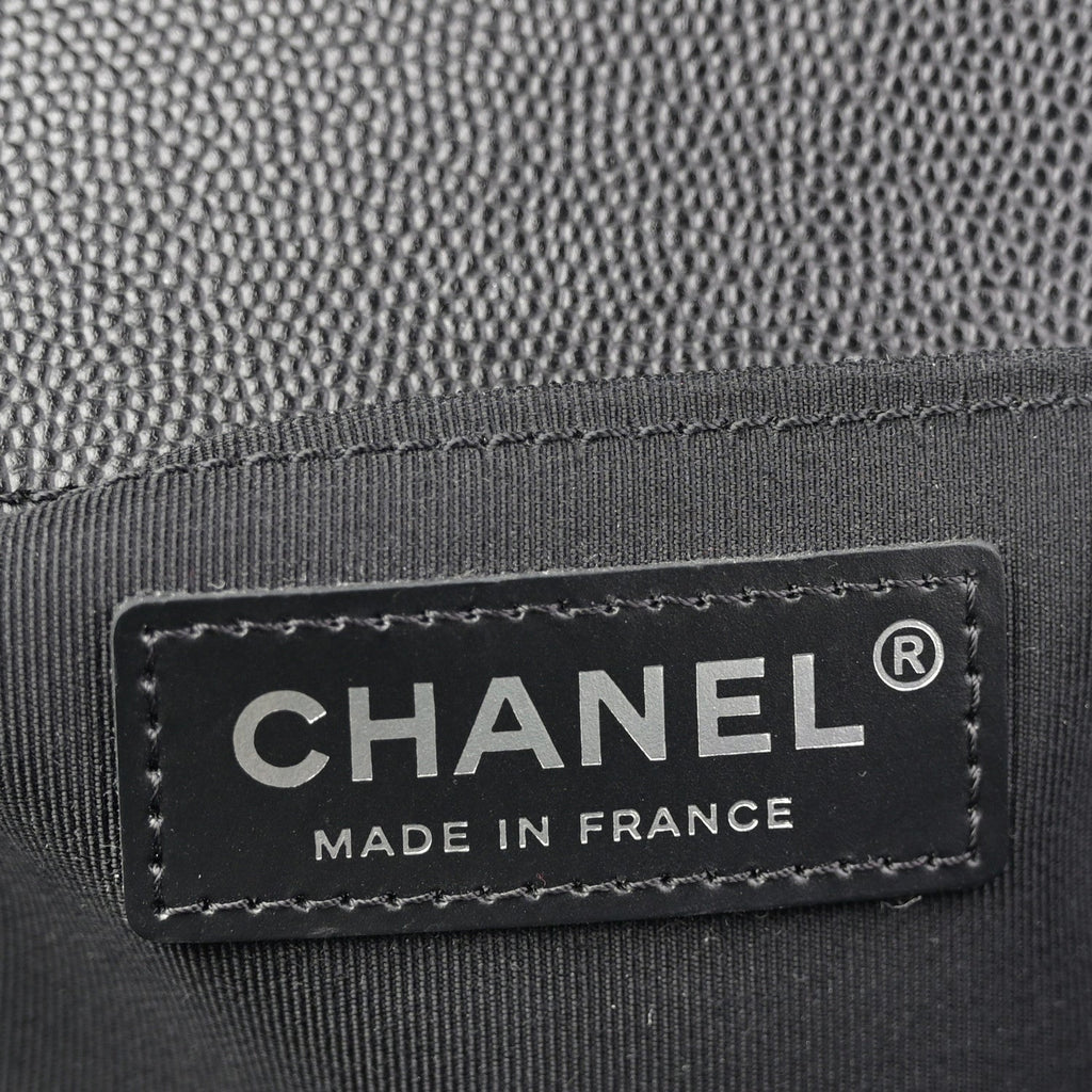 Chanel Caviar Quilted Medium Boy Flap Black