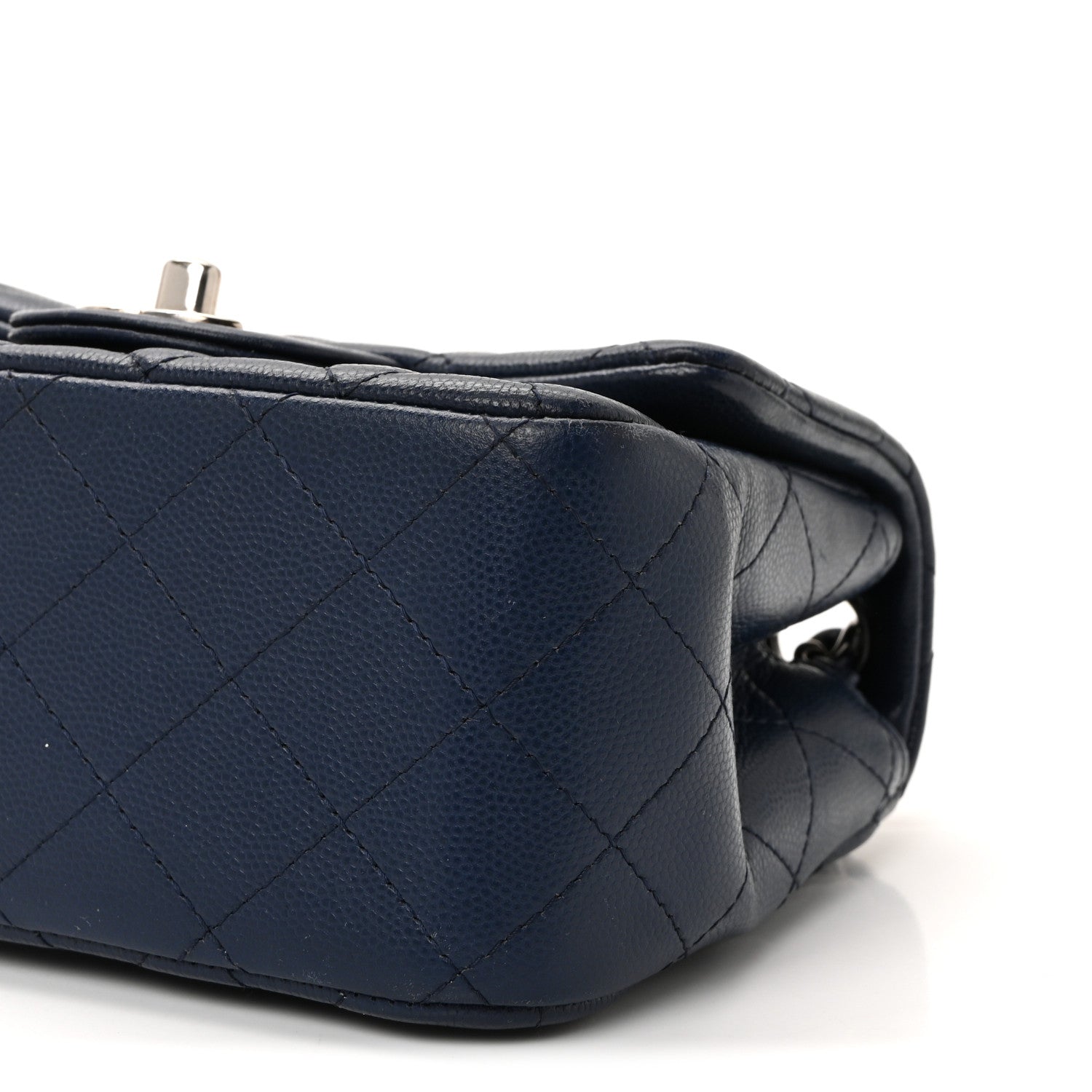 Chanel Caviar Quilted Mini Square Flap Navy