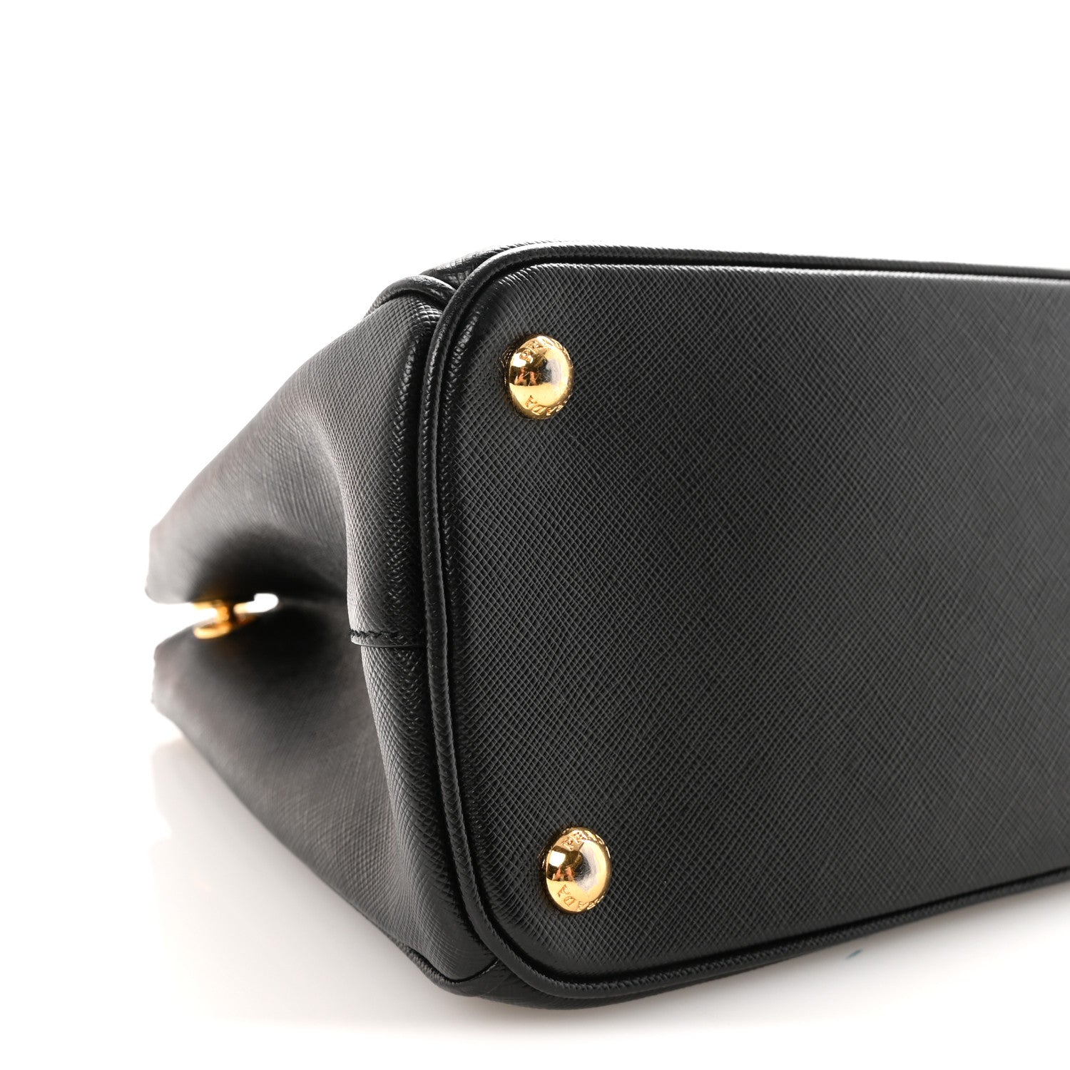 Prada Saffiano Small Galleria Double Zip Tote Black
