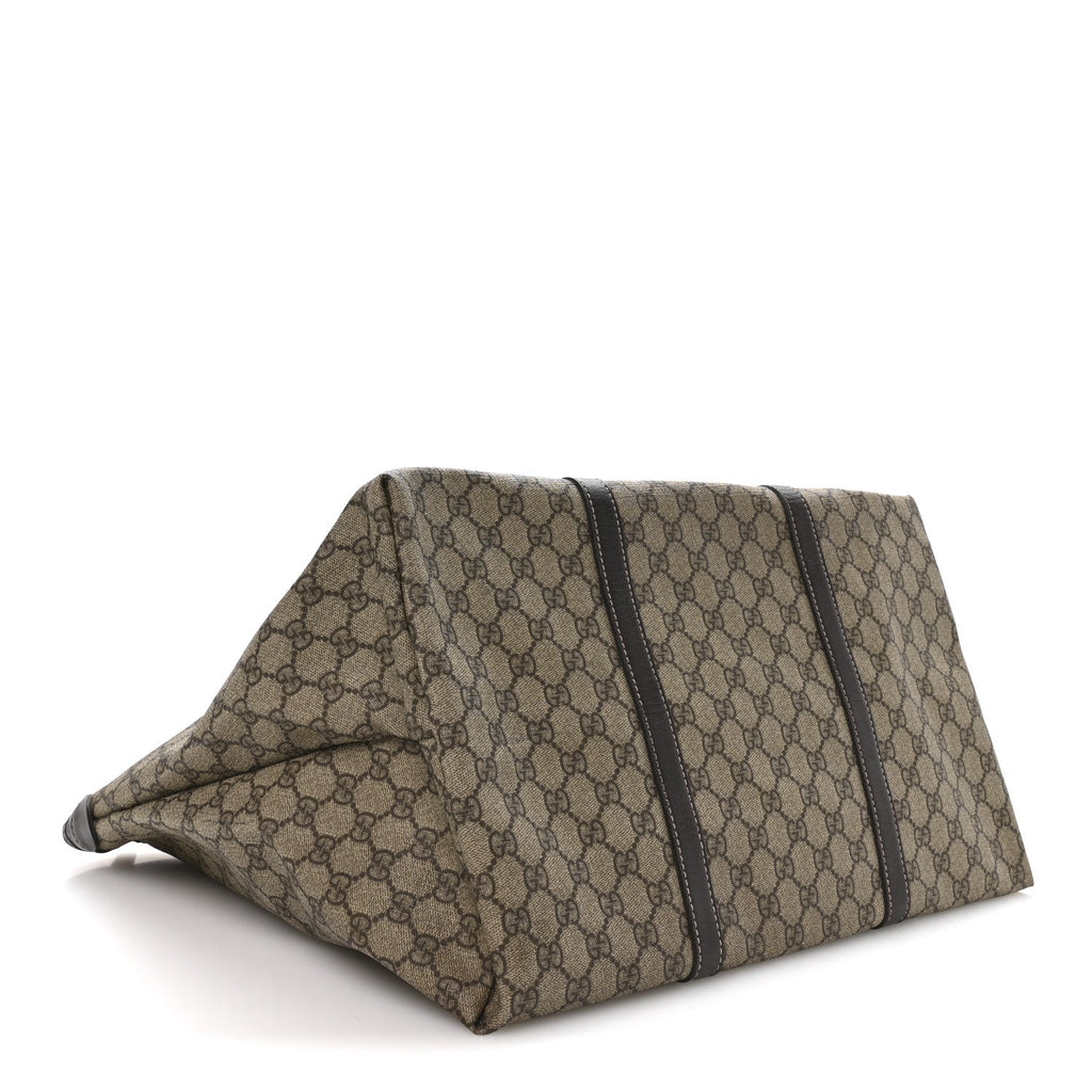 Gucci GG Plus Monogram Medium Joy Tote Dark Brown