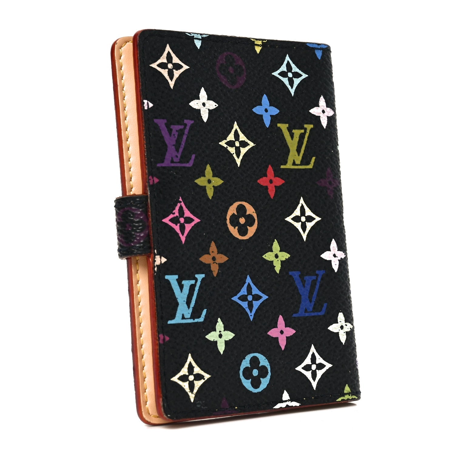 Louis Vuitton Monogram Multicolor Carnet de Bal Mini Agenda Cover Black