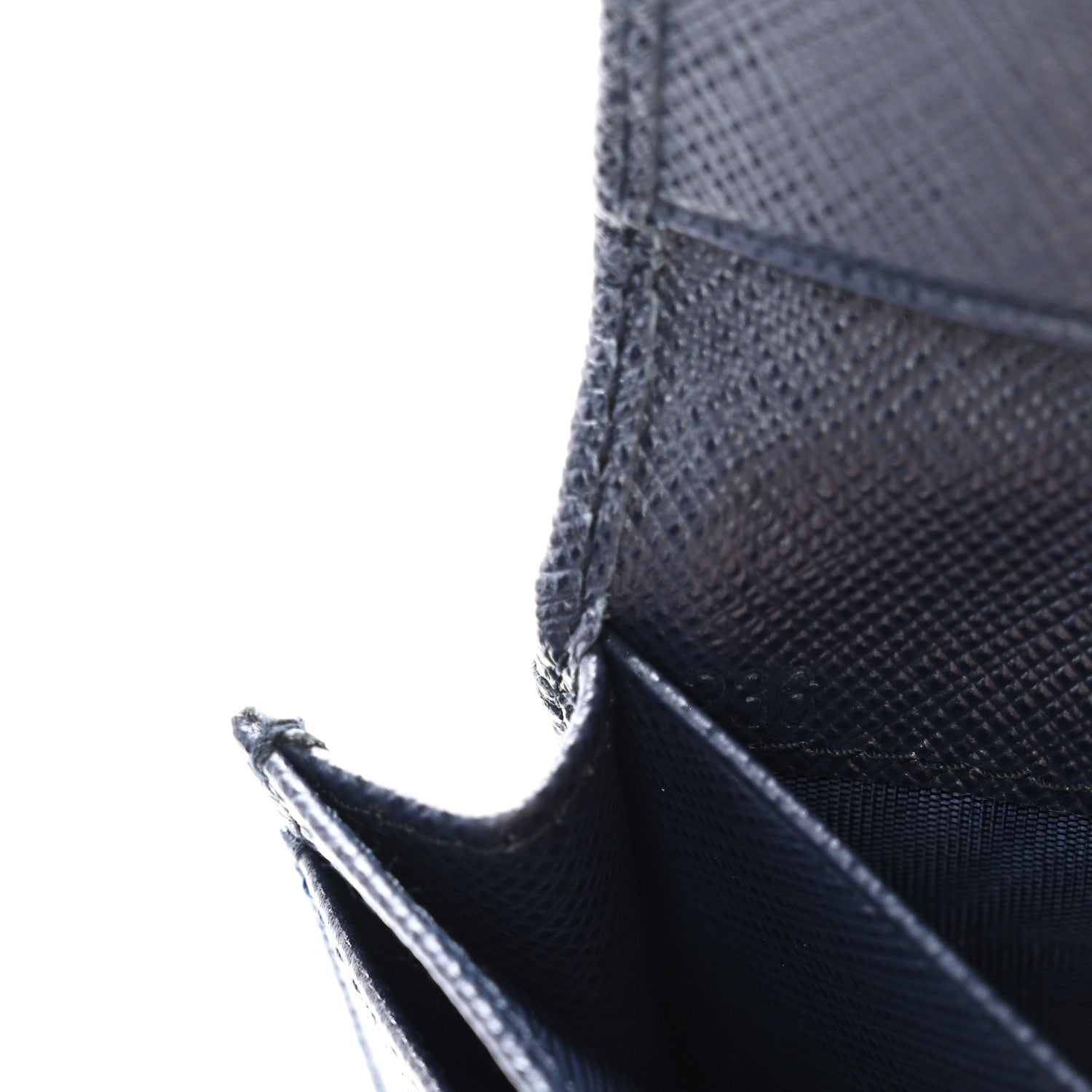 Prada Saffiano Flap Card Holder Baltico