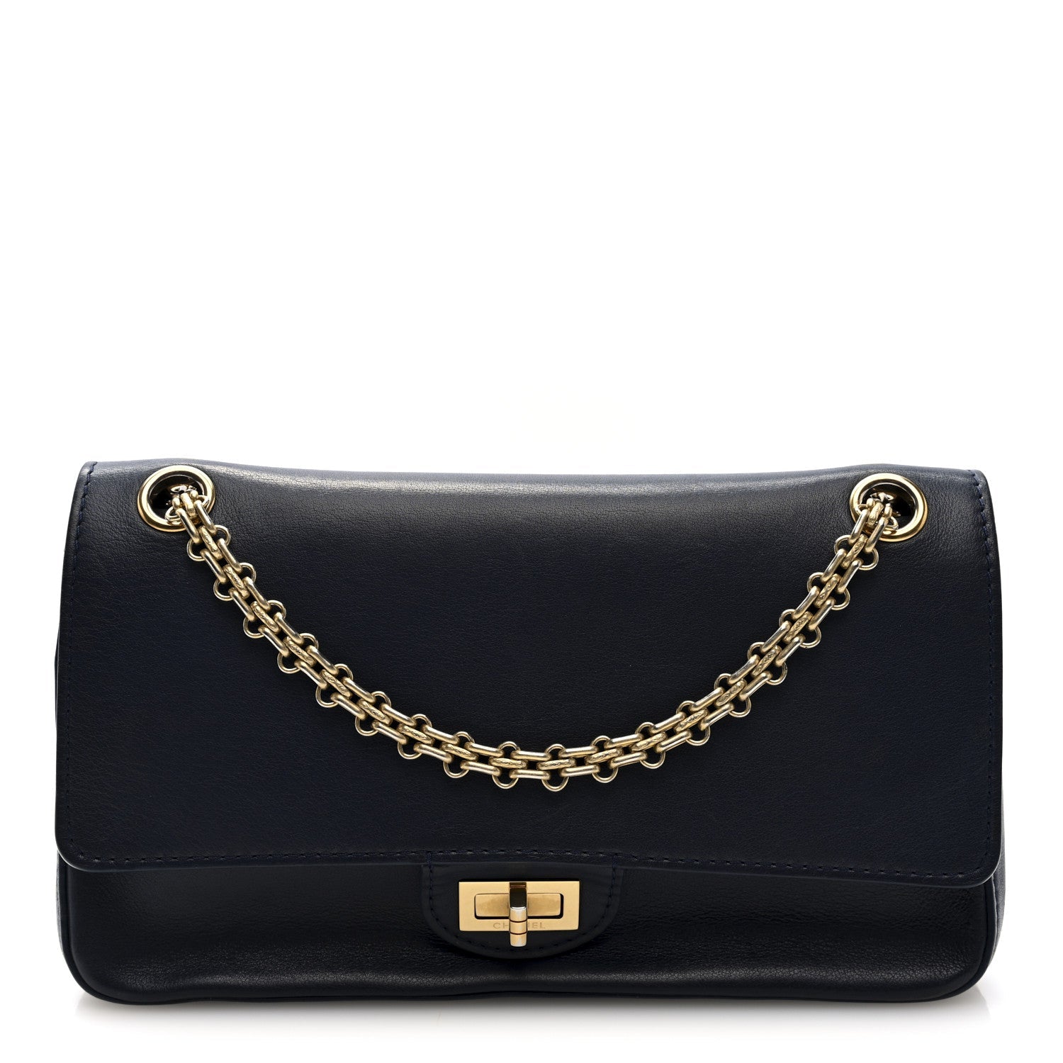 Chanel Calfskin Nude 2.55 Reissue 225 Flap Blue