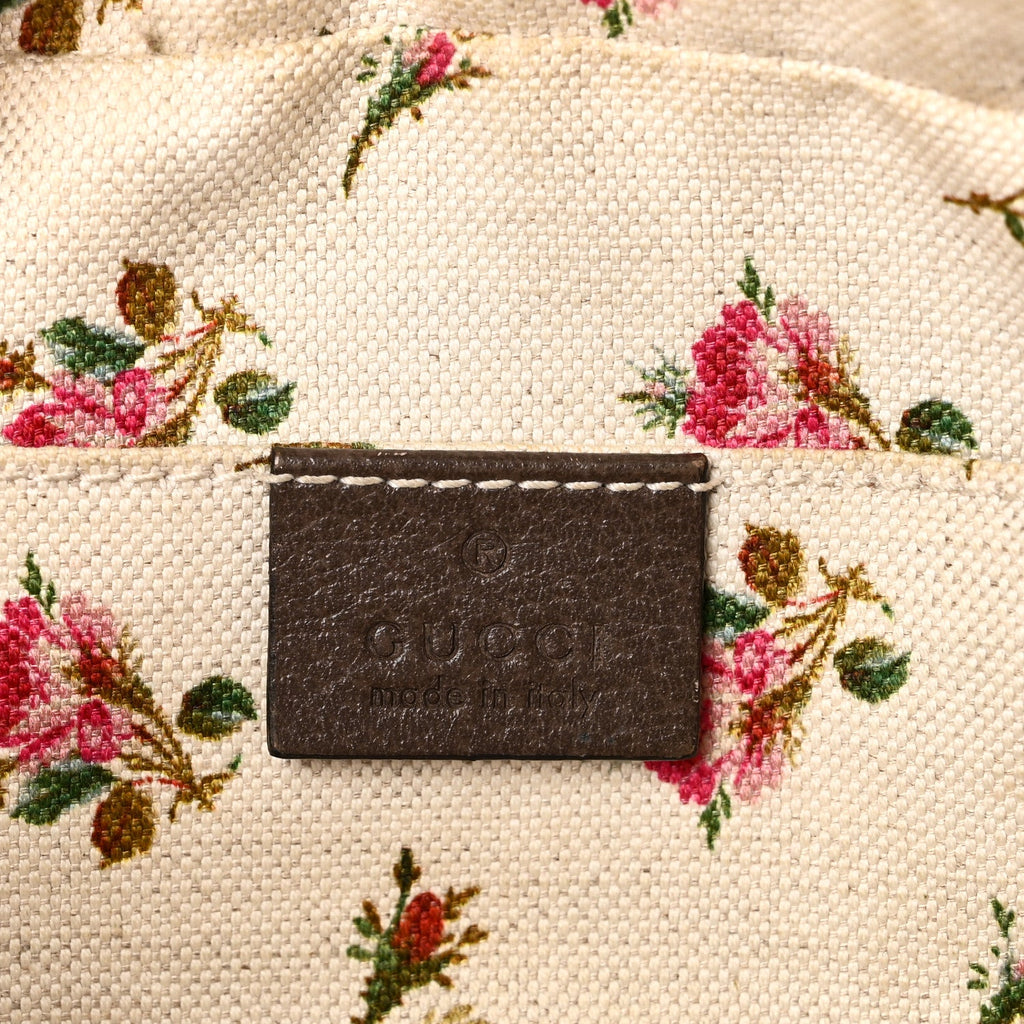 Gucci GG Supreme Monogram Web Neo Vintage Shoulder Bag Beige New Acero Crop