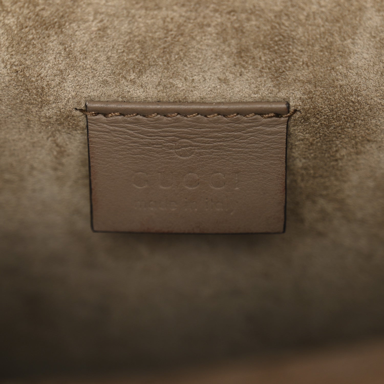 Gucci GG Supreme Monogram Mini Dionysus Shoulder Bag Taupe