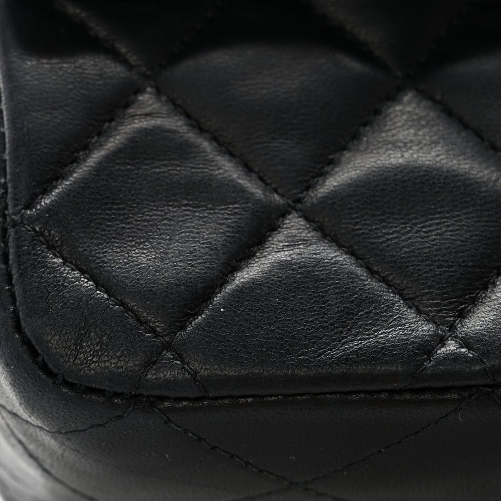 Chanel Lambskin Quilted Small Double Flap Black