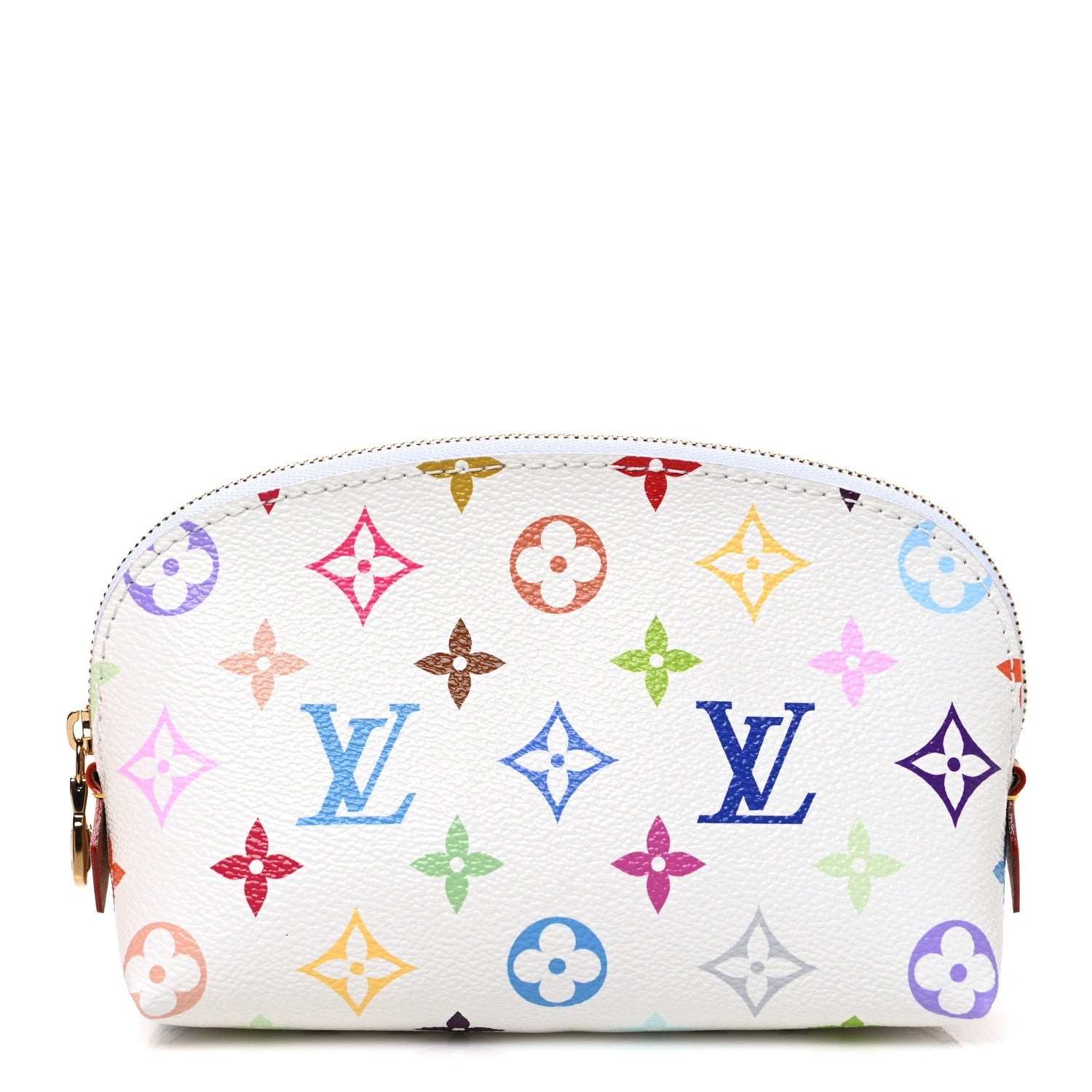 Louis Vuitton LV x TM Monogram Multicolor Cosmetic Pouch PM White