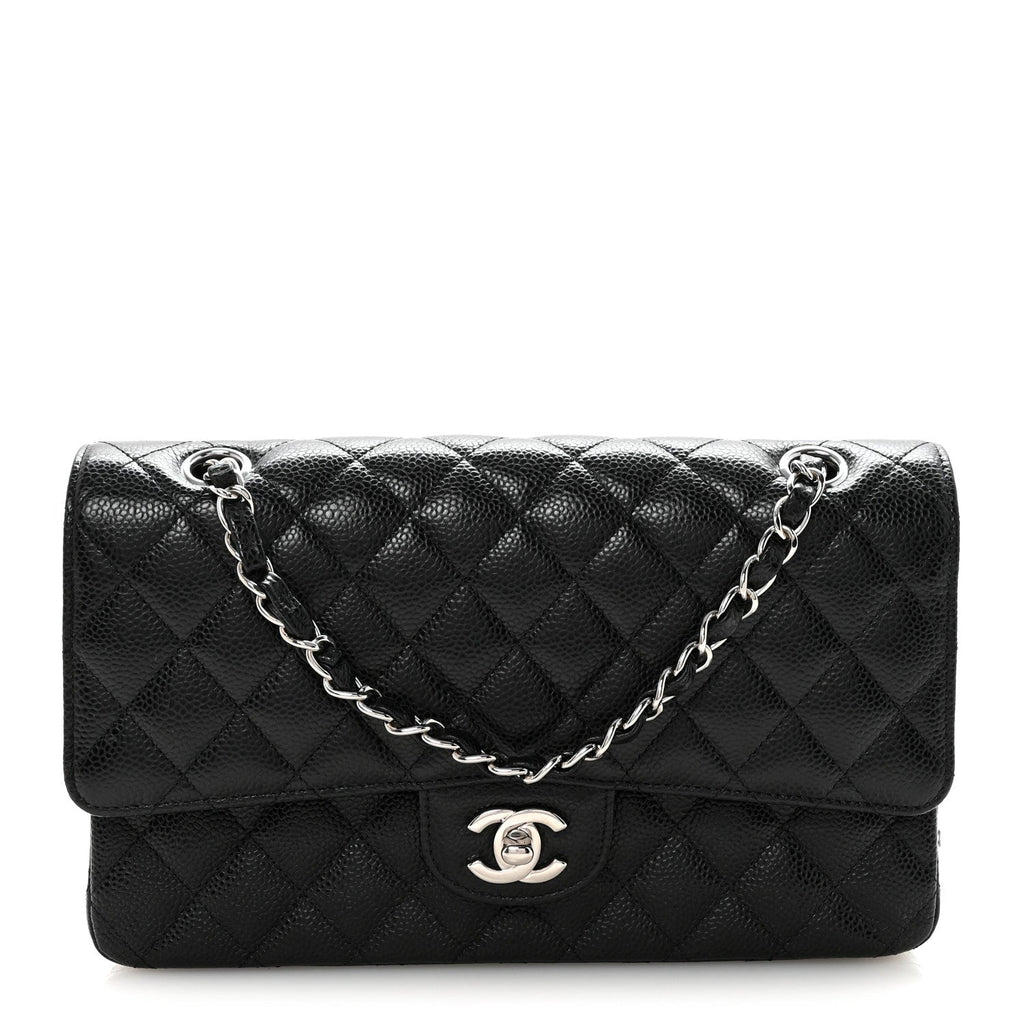Chanel Caviar Quilted Medium Double Flap Black