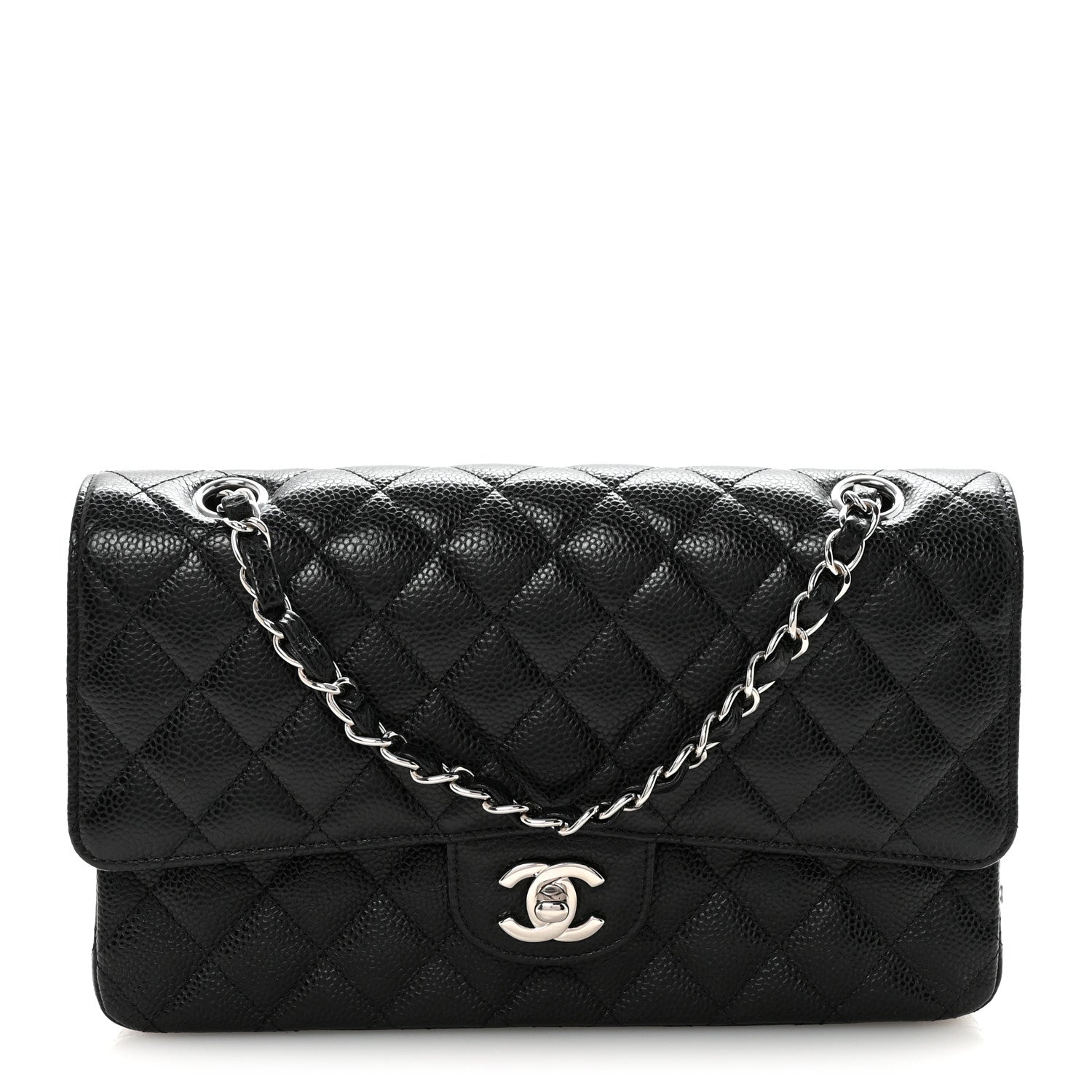 Chanel Caviar Quilted Medium Double Flap Black
