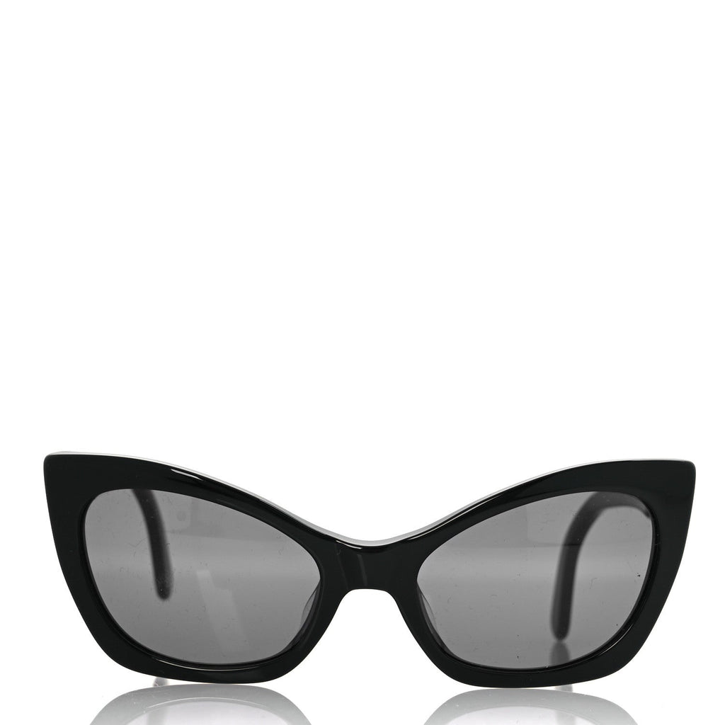 Acetate Cat Eye Sunglasses 01943 Black