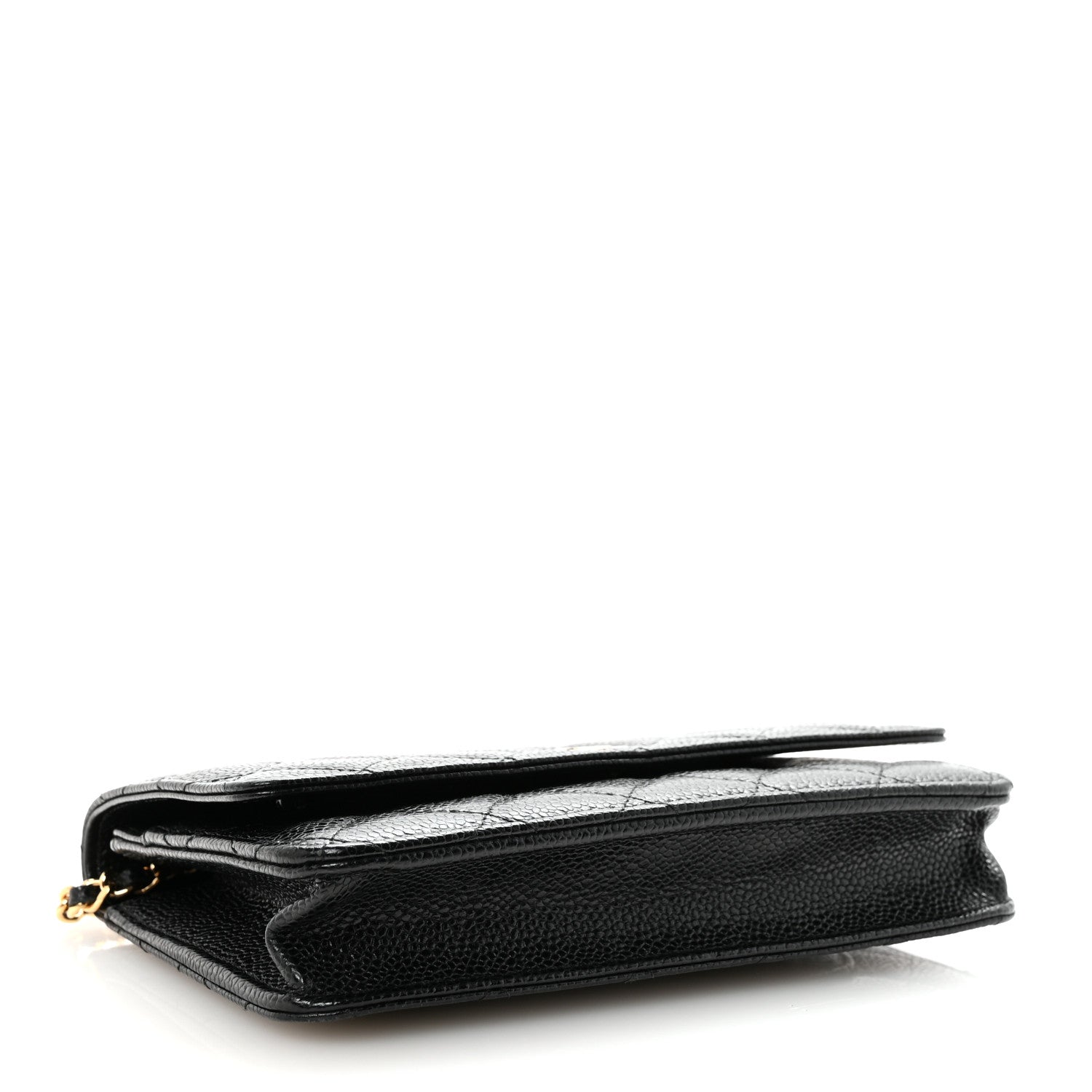 Chanel Caviar Quilted Wallet on Chain WOC Black