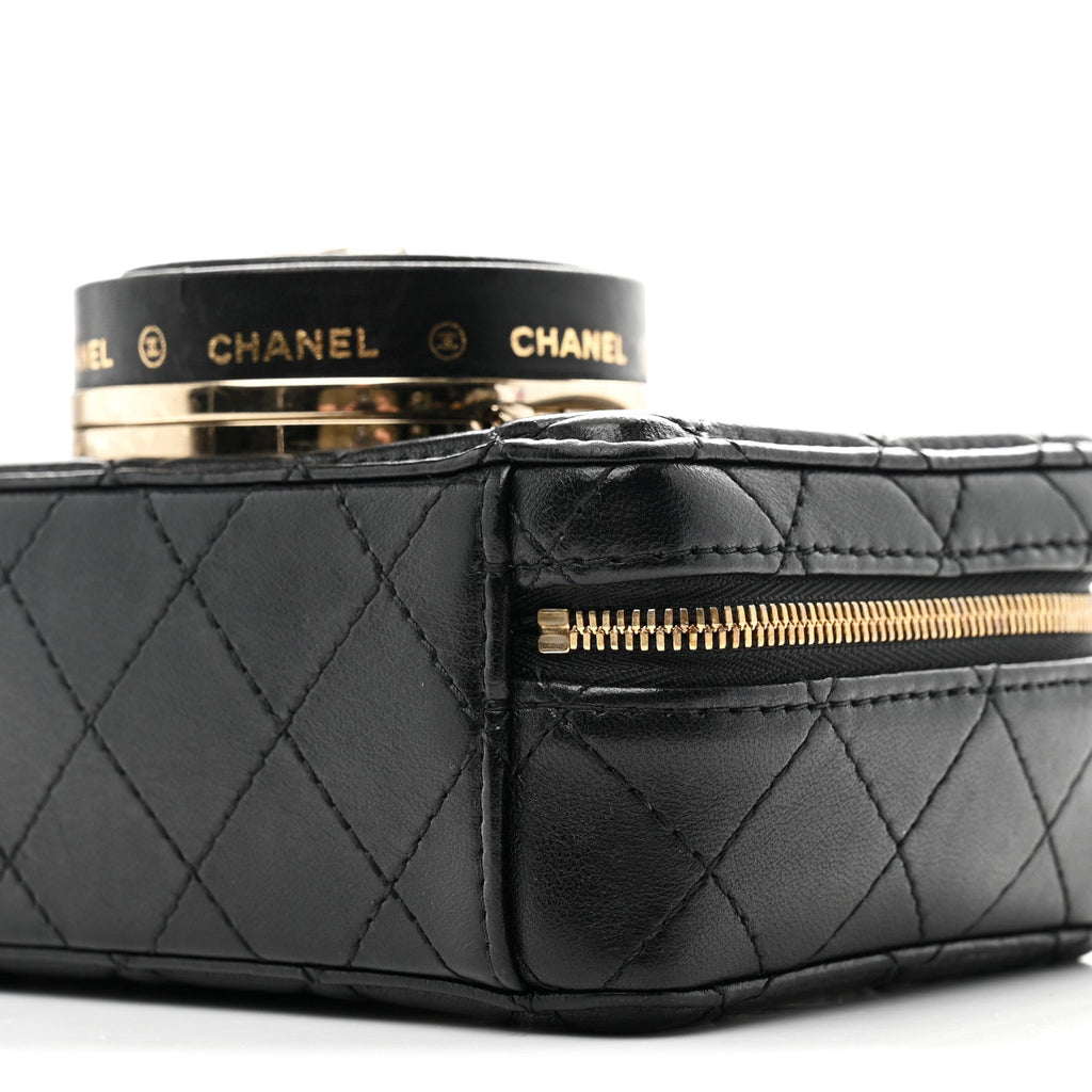 Chanel Lambskin Quilted Coco Click Bag Black