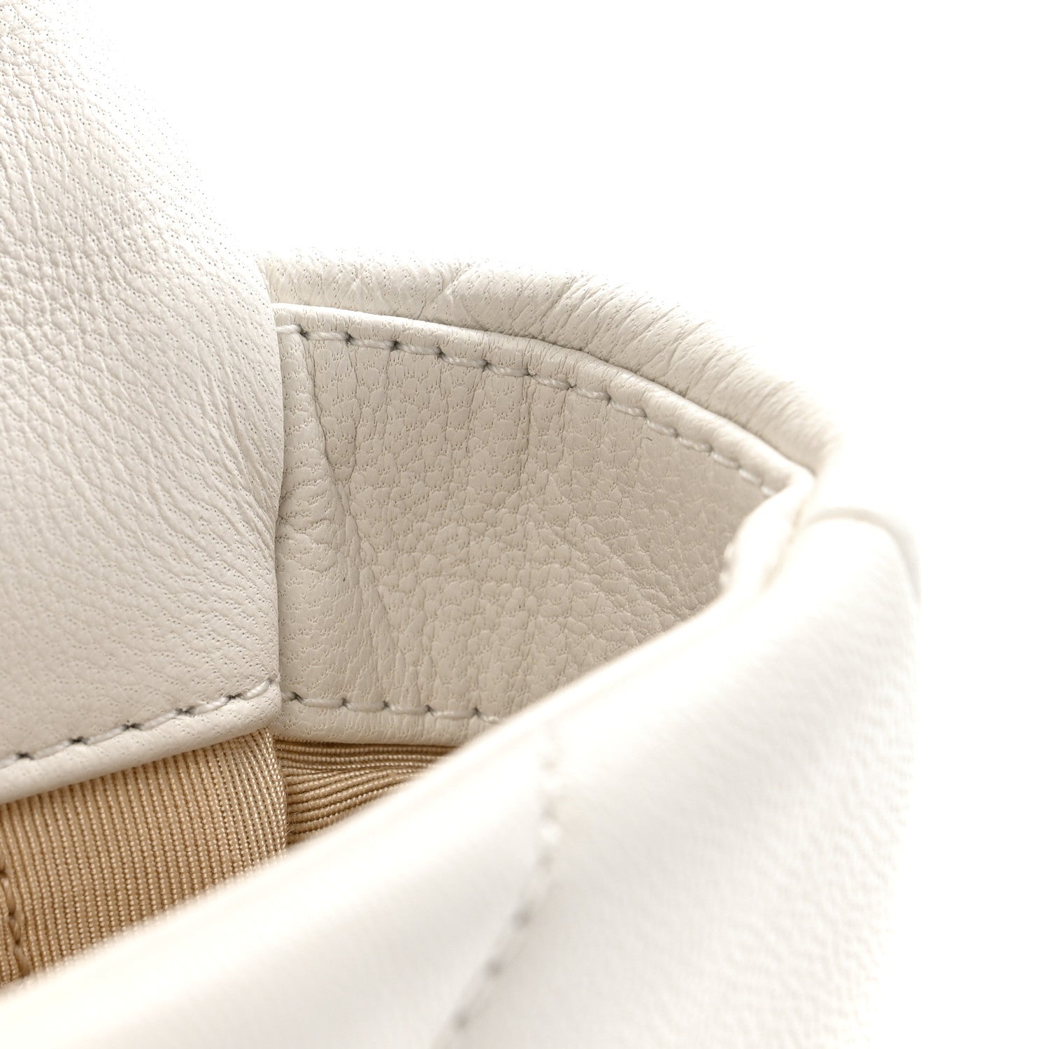 Chanel Goatskin Quilted Medium Chanel 19 Flap White
