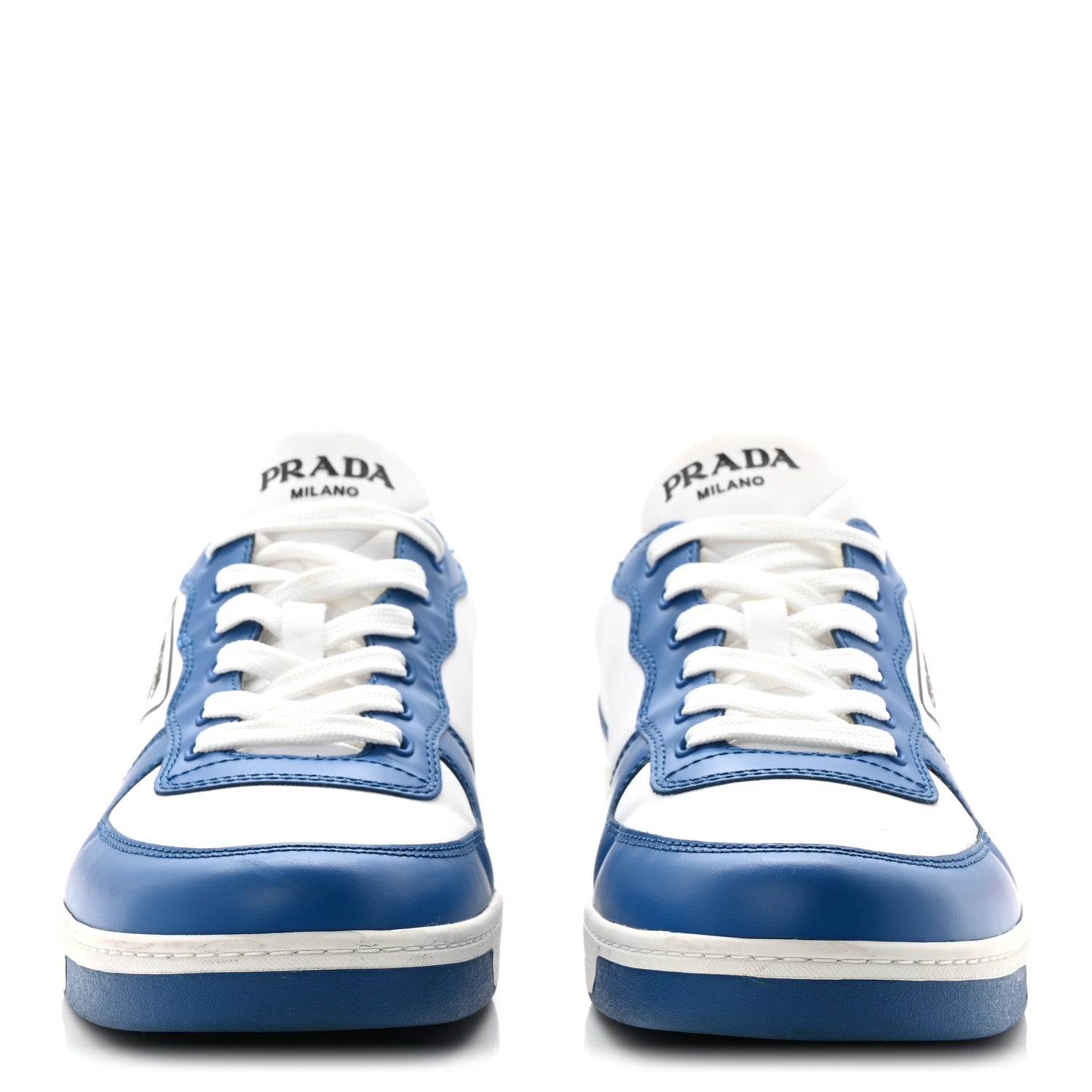 Prada Vitello Sport Spazzolato Rois Triangle Logo Downtown Low Top 30mm Sneakers 9.5