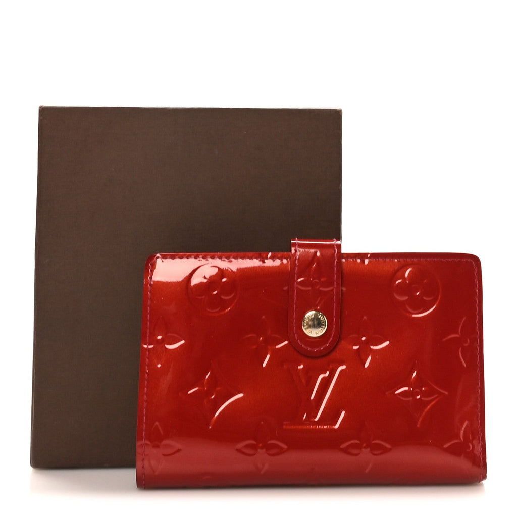 Louis Vuitton Vernis French Purse Wallet Pomme D'Amour