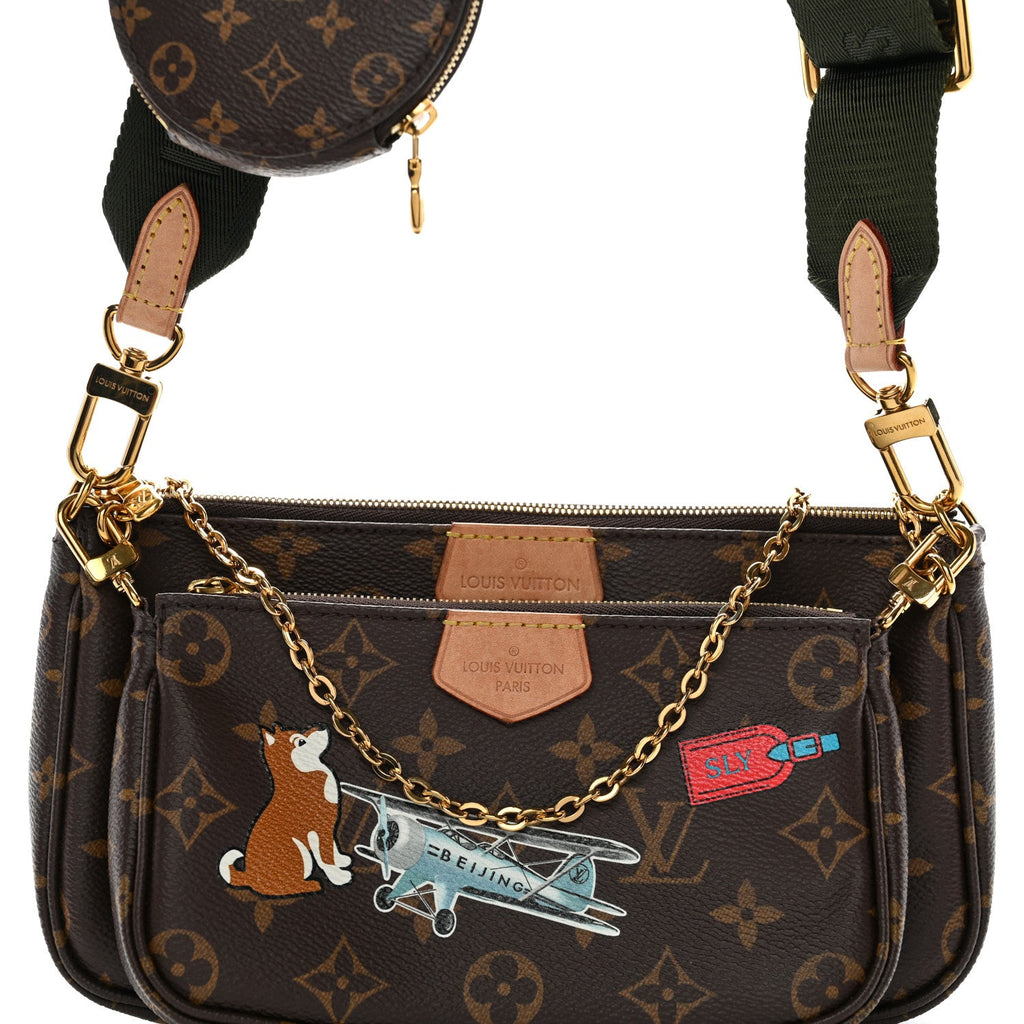 Louis Vuitton Monogram My LV World Tour Multi Pochette Accessories Kaki