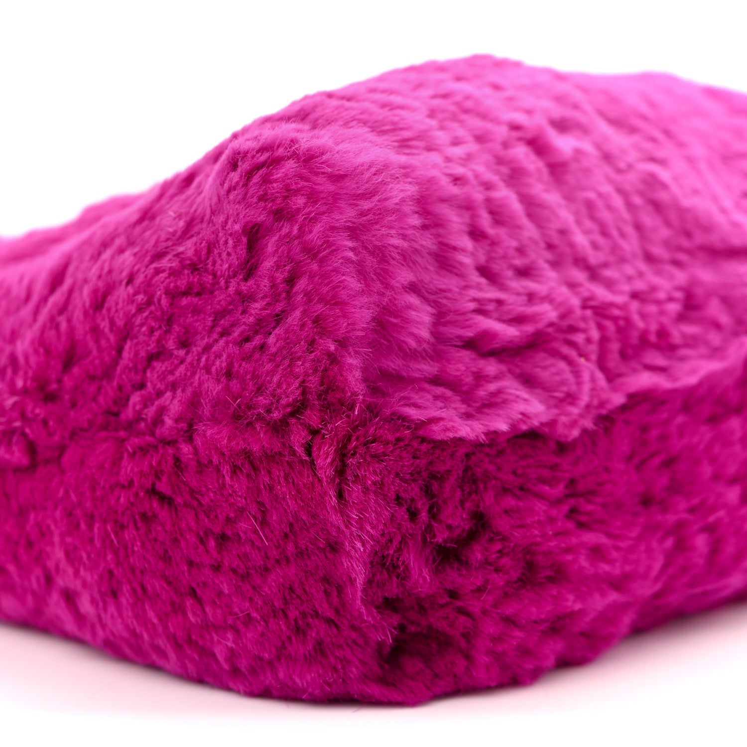Chanel Rabbit Fur Shoulder Bag Fuchsia