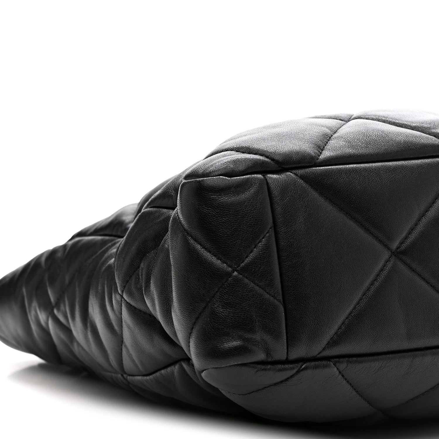 Chanel Lambskin Quilted Chanel 19 Shopping Bag Black