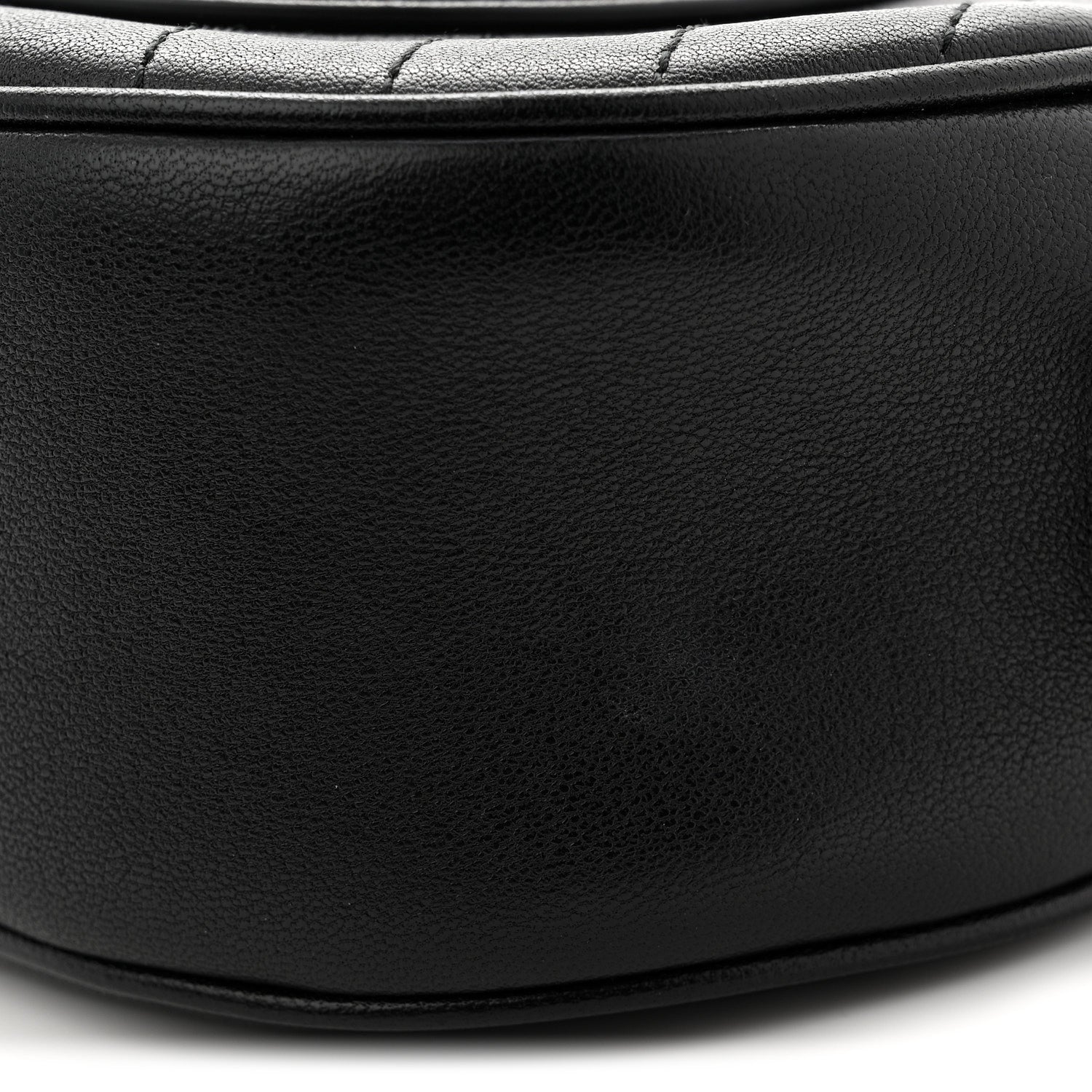 Gucci Sakai Be Green Calfskin Diagonal Stitched Mini Blondie Shoulder Bag Black