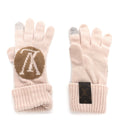 Louis Vuitton Wool Maille Knit Flight Mode LV Medallion Gloves Camel Rose