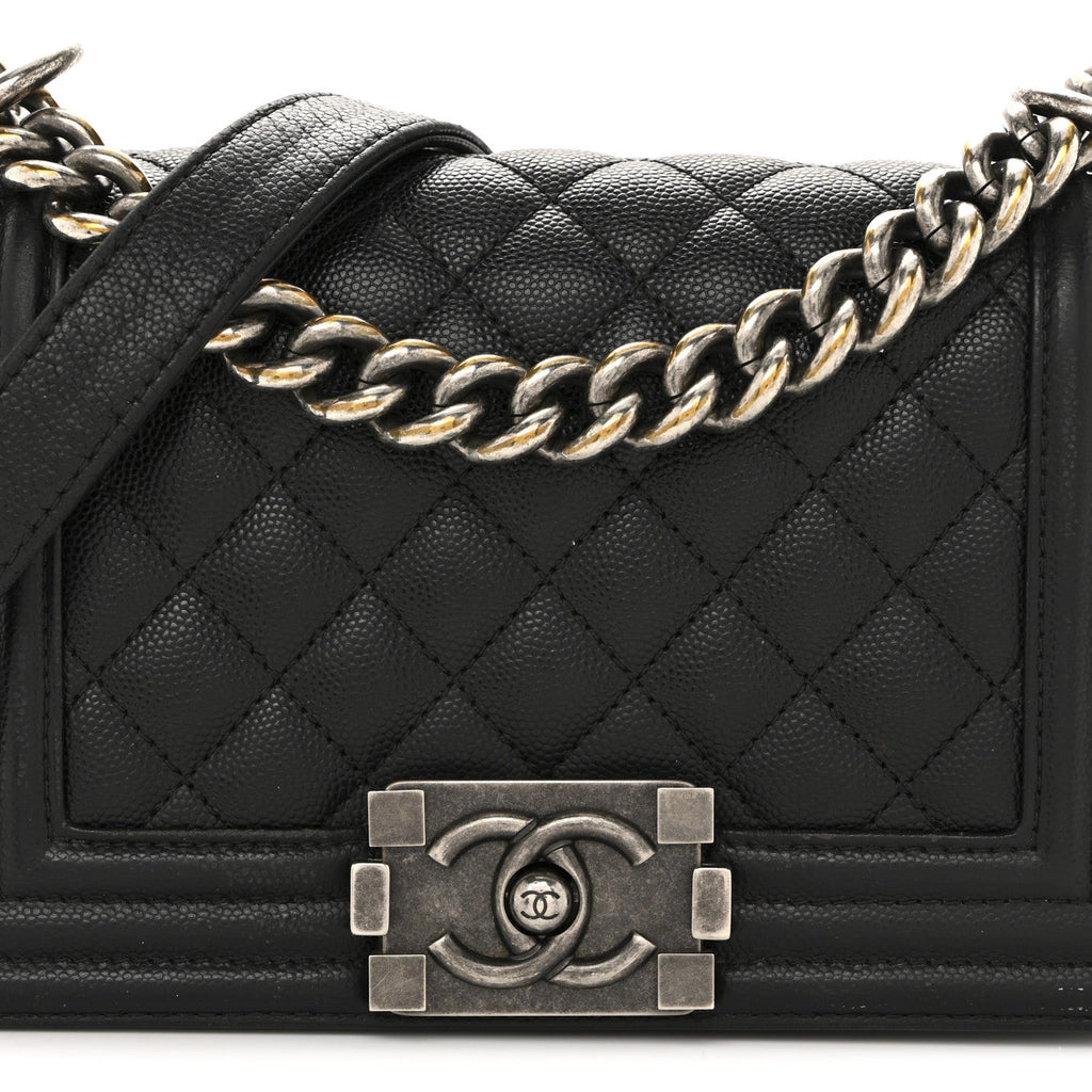 Chanel Caviar Quilted Small Boy Flap Black