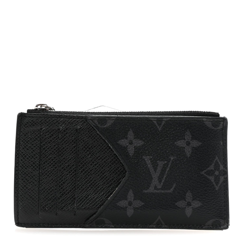 Louis Vuitton Taigarama Coin Card Holder Black