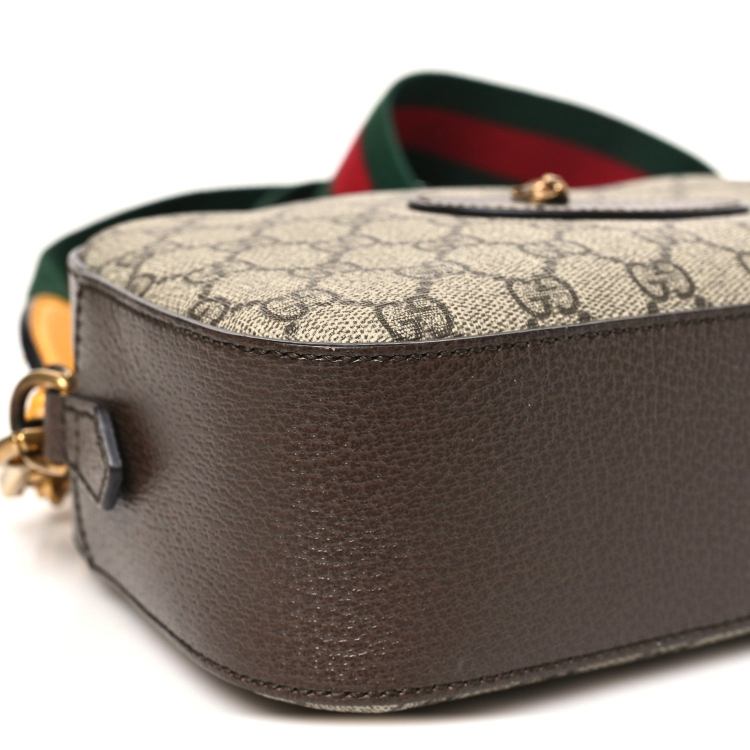 Gucci GG Supreme Monogram Web Neo Vintage Shoulder Bag Beige New Acero Crop