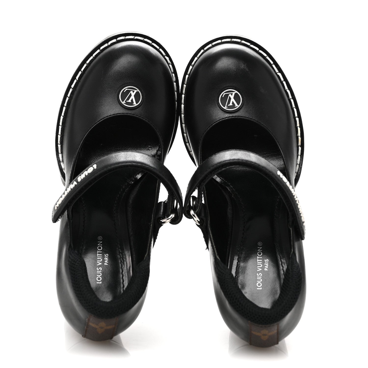Louis Vuitton Calfskin Star Trail Ankle Pumps 37 Black