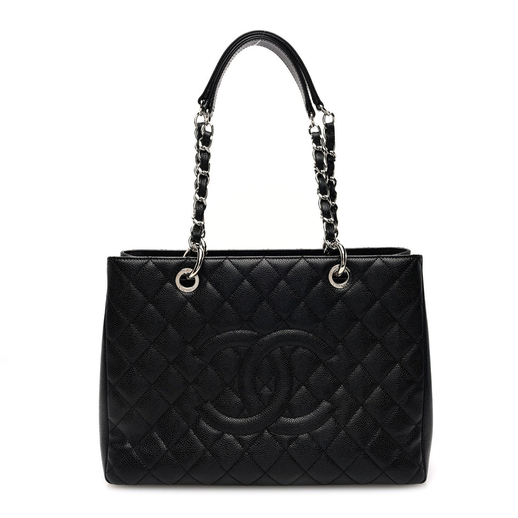 Chanel Caviar Quilted Grand Shopping Tote GST Black
