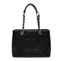 Chanel Caviar Quilted Grand Shopping Tote GST Black
