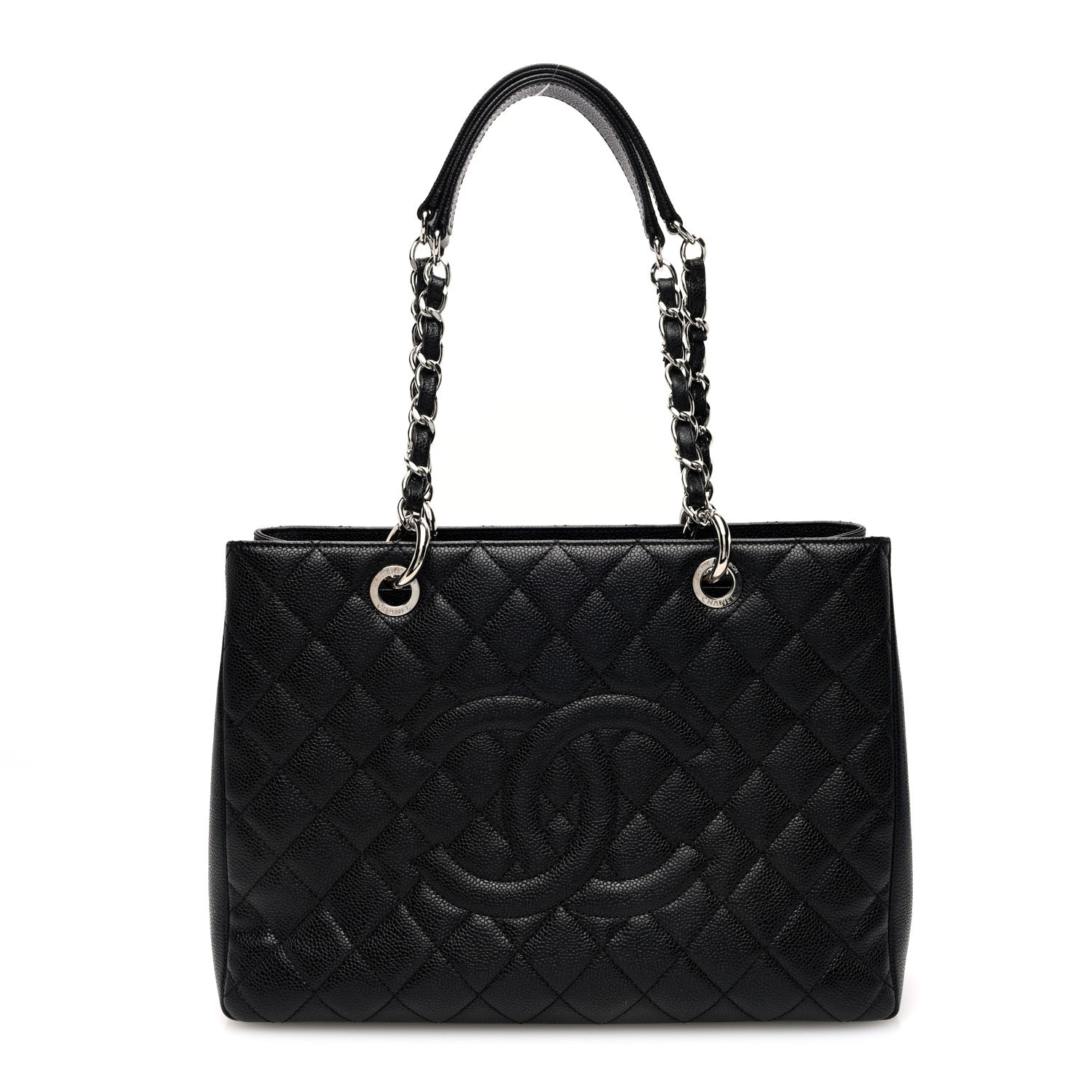 Chanel Caviar Quilted Grand Shopping Tote GST Black
